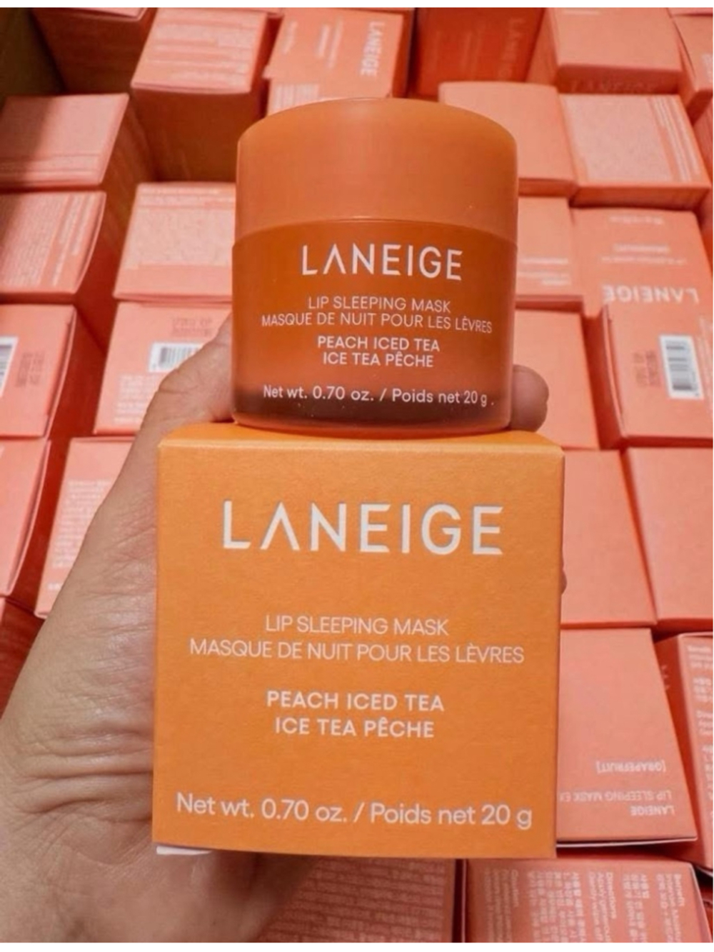 Laneige Lip Sleeping Mask PEACH ICED TEA 20g Intense Moisture for Dry Lips